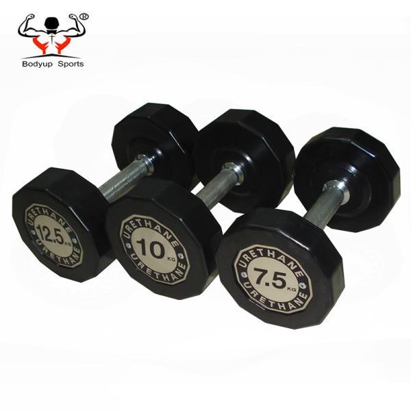 OEM Logo Fixed Rubber Dumbbells 5LB - 100LB Weight For Resistance Training