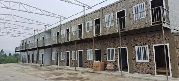 Casa pré-fabricada de painel de sanduíche para dormitórios de trabalhadores