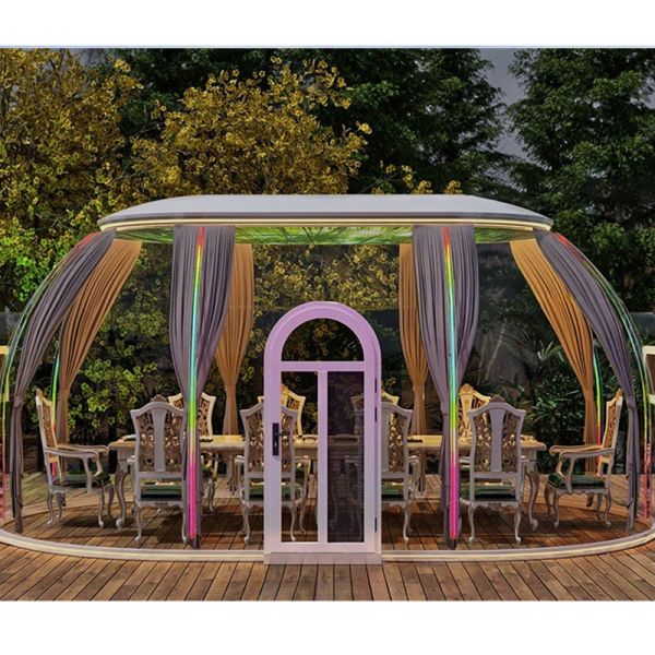 Experience the Great Outdoors in Comfort with Our PC Transparent Dome Tent and Starry Sky