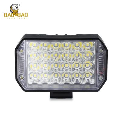 Casca de alumínio 24 feixes Branco Amarelo Flash Motociclista Spotlight