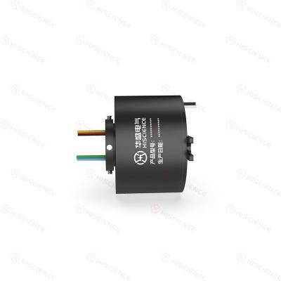 IP51 Through Bore Slip Rings 6 Circuits 8 Circuits Signal 1 Circuits Shielded Hole Size 12.7mm