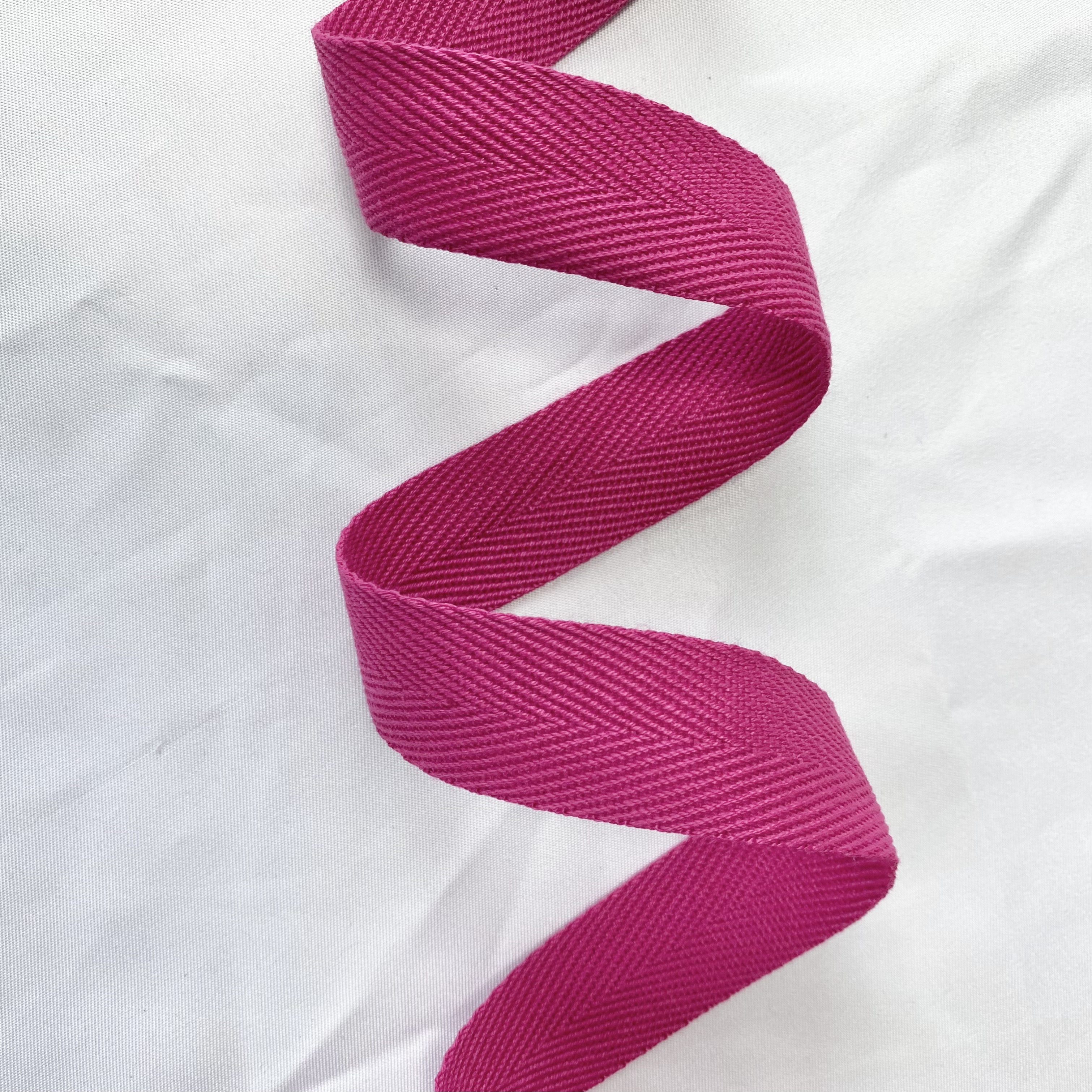 Herringbone polyester-cotton webbing Various colors Backpack strap Belt Handbag strap