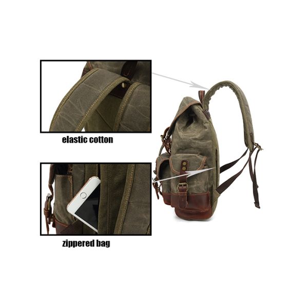 Men Anti Theft  Vintage Leather Duffle Bag