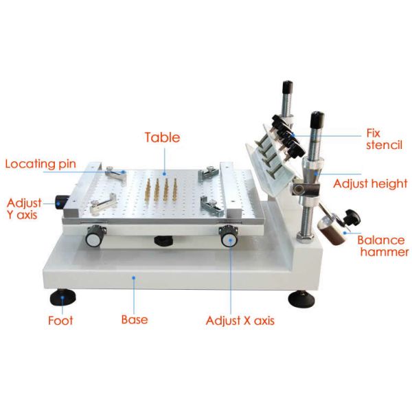 High Precision Stencil Printer 3040 Silk Printer , Work With SMT Pick And Place