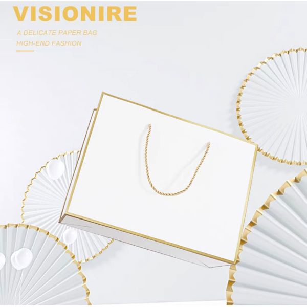 Luxury CCWB Paper Cardboard Shopping Bag Customized Logo for Clothes garment