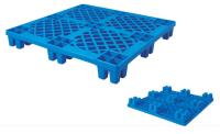 Palete de plástico empilhável grande Euro HDPE resistente reversível com lados duplos