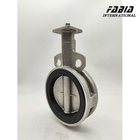 DN65 Stainless steel  Butterfly Valve wafer style electric vs pneumatic actuator