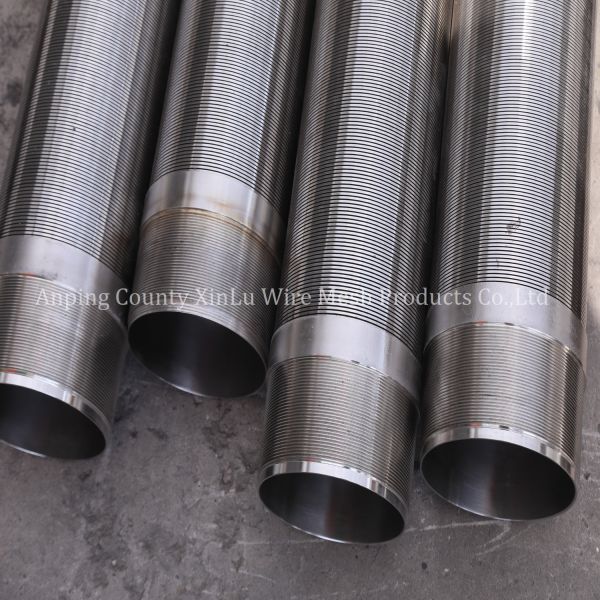 14 Water Well Screen Pipe with 2x3mm Q25 Support Wire and 300 PSI Collaspe Pressure