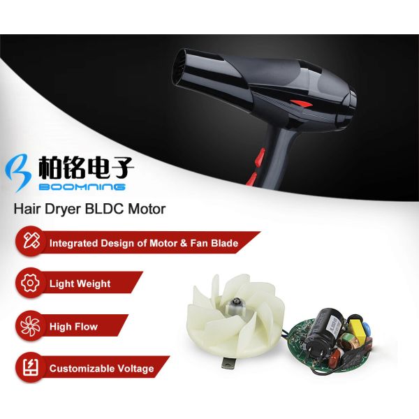 High Speed Hair Dryer Brushless DC Motor