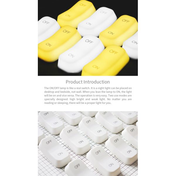 Входное напряжение DC 6V Детская ночная лампа с переключателем моделирования светодиодной световой гравитационной индукцией