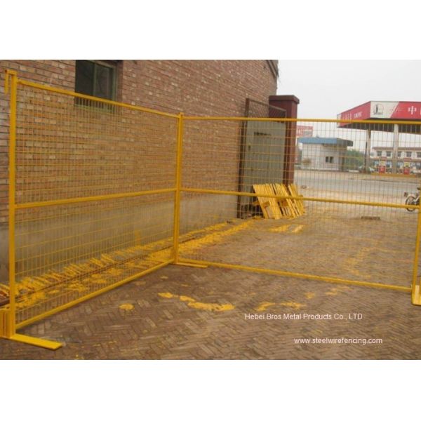 PVC Coated Temporary Construction Fence Canada Standard 10x6 FT Event Movable Fence