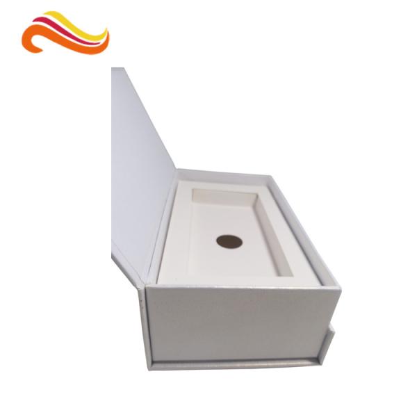 Rectangle Silver Rigid Gift Boxes , Handmade Magnetic Gift Box Color Customized