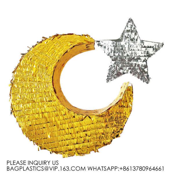 Gold Moon Pinata For Kids Children'S Birthday Party Pinatas Decoration Happy Birthday Party Supplies