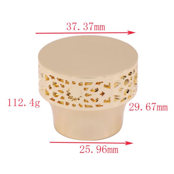 Высокая отметка кольцевидная повторно использует сплава цинка золота крышек бутылки образец уникального свободный