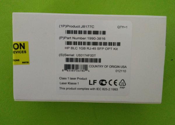 J8177C Optical Fiber Module SFP RJ45 100M 3.3 / 5 Volts Cu Transmission Medium