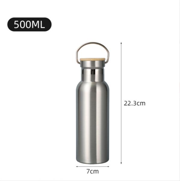 Gráfico de garrafas de água duplas isoladas de aço inoxidável clássico 25oz Proof Leak For Travel Gym Sport
