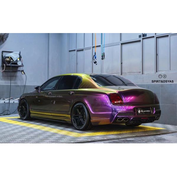 Black 2013 Bentley Flying Spur Body Kit Front And Rear Bumper Spoiler Exhaust Kit