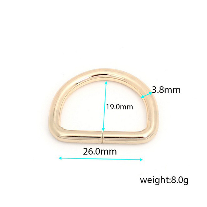 US 20mm 25mm Gold Metal D Ring Buckle Bag Accessories with 30 Days Return Policy