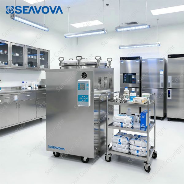 Automatic Vertical Steam Sterilizer Autoclave Vertical 100 Litres