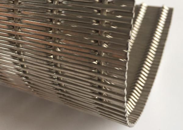 Panneaux de mur intérieur sertis par replis d'ascenseur d'OEM de Mesh Fabric de métal flexible de 9mm 2m