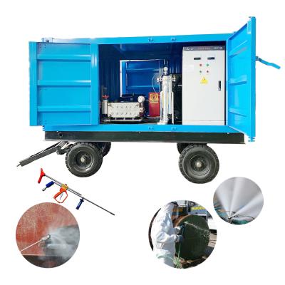75kw-345kw Industrial Water Jet Cleaning Machine Heat Exchanger Condenser Tube Cleaning Equipment
