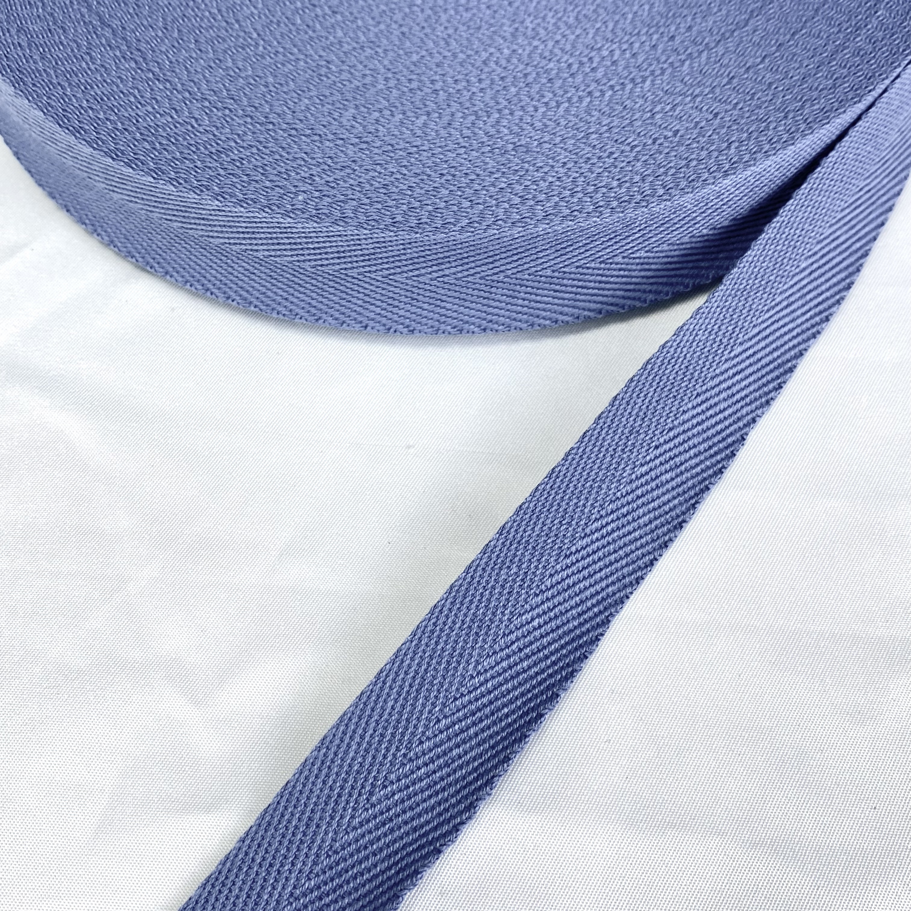 Herringbone polyester-cotton webbing Various colors Backpack strap Belt Handbag strap