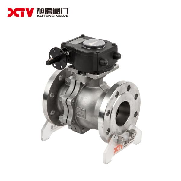 Stainless Steel High Platform Flanged Floating Ball Valve PN10-40 for Industrial Usage
