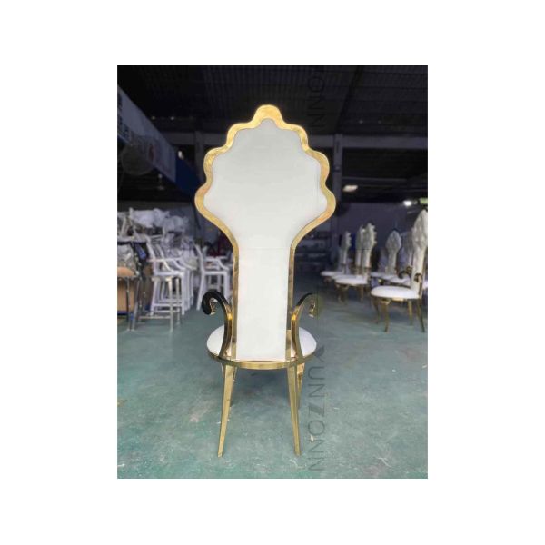 Нержавеющая сталь великолепного стула банкета свадьбы стула меблировк белого Bridal высокая задняя