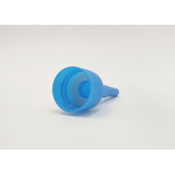 24410 / 28410 Blue Plastic Cosmetic Lids For Screw Dishwashing Plastic Packaging