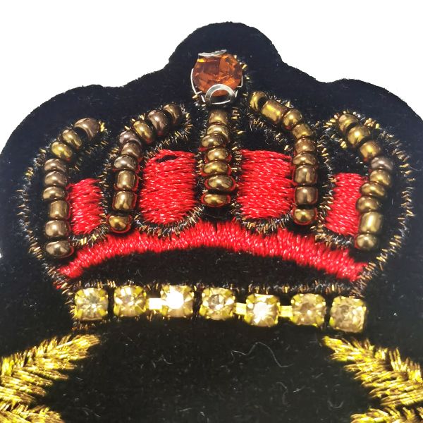 Small Crown Sequin Patch Stamp Popular Crown Dress Butterfly Chest Bead Patch Patch Accessories