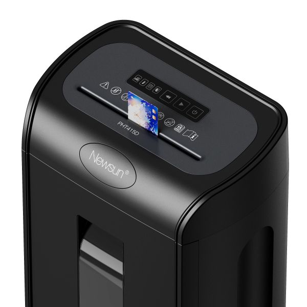 P4 15 Sheets Cross Cut Paper Shredder 18 Liter Pull-out Bin,Silent 56dB,8 Mins Shredding Time,LED Indication,Hot Selling