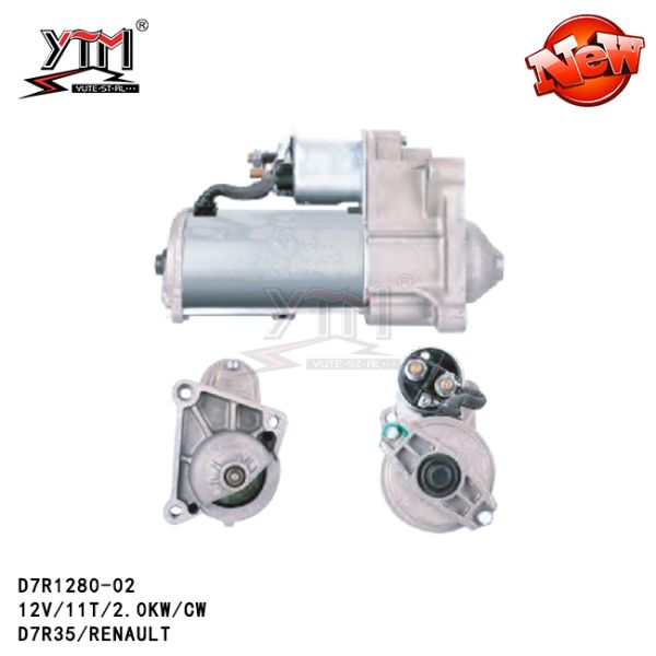 D7R1280-02 D7R35 Engine Starter Motor 12V 11T 2.0KW CW FOR RENAUL MITSUBISHI