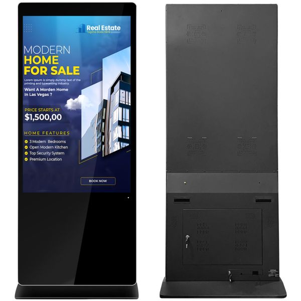 55 Inch Digital Advertising Monitor with Infrared/PCAP Touch and Android/Windows OS for Commercial Use