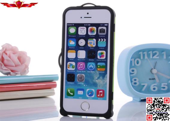 New Fashon Design Luggage PC+TPU Cover Case For Iphone 4/5 Multi Color High Quality