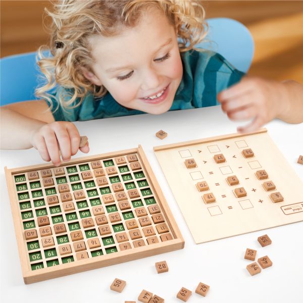Montessori Educational 	Wooden Math Toy For Preschool Counting Number