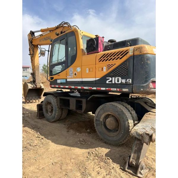 Hyundai de segunda mano 210-9 excavadora de ruedas en buenas condiciones, bienvenido a preguntar