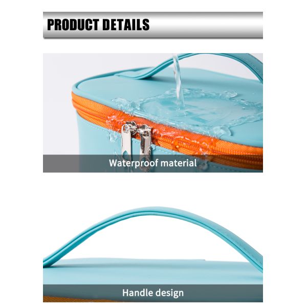 Portable PU Hanging Cosmetic Bag Ladies Cute Waterproof Hanging Toiletry Bag