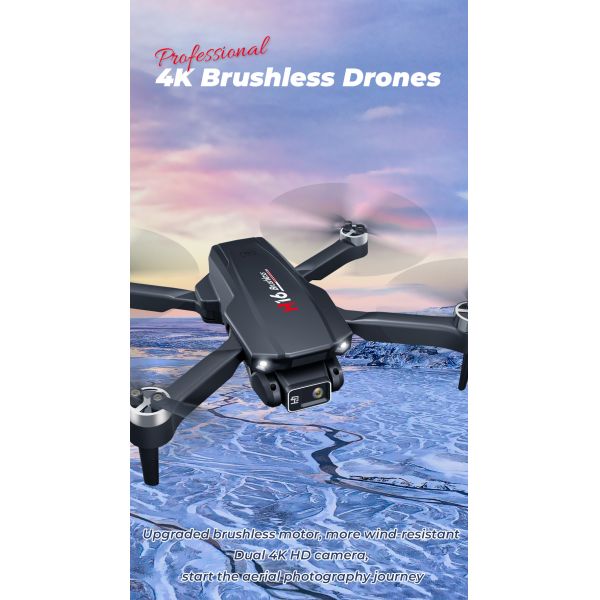 H16 Mini RC Drone HD Камера Wifi Fpv Бесшовный складной квадрокоптер Профессиональные дроны Игрушки для детей 14Y+