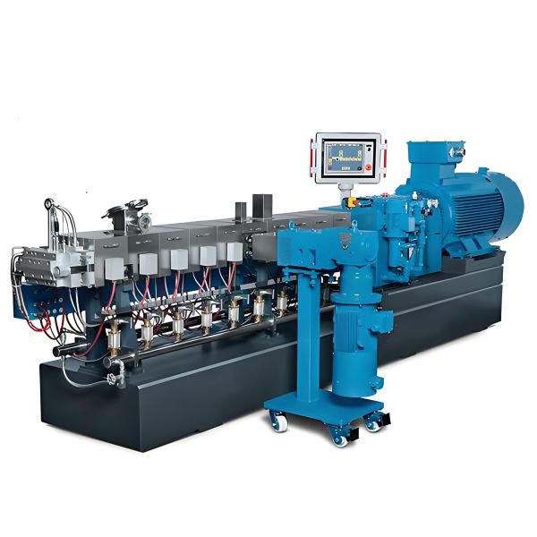 Specialized twin-screw extruder for recycling and modifying PP, PE, PC, and ABS