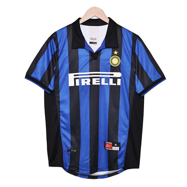 Classic 1998-1999 Season Inter Milan Home Jersey Retro Replica Quick Drying