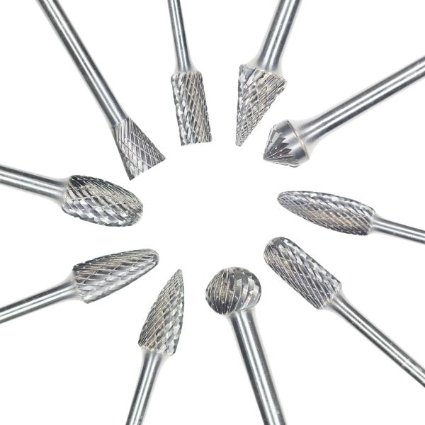 BABOS Standard And Long Shank Tungsten Carbide Burrs OEM Rotary Files For Deburing Without MOQ