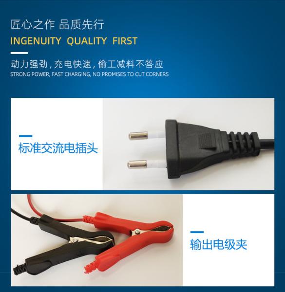 110V 220V 12V6A Motorcycle Car Battery Charger Wet Dry Lead Acid LCD