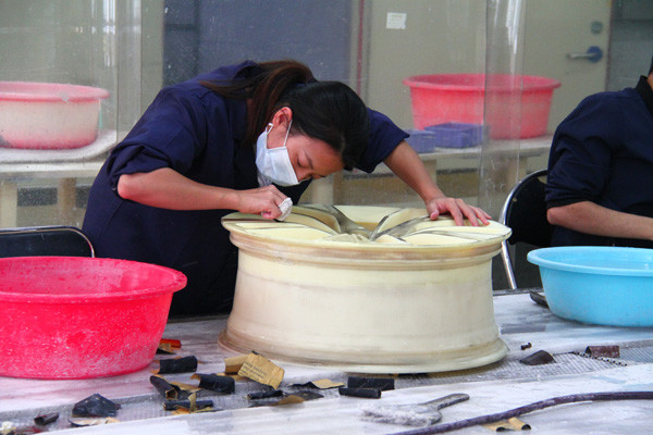 Car Steering Wheel Airbag Cover Parts Rapid Prototyping RIM Manufacturing