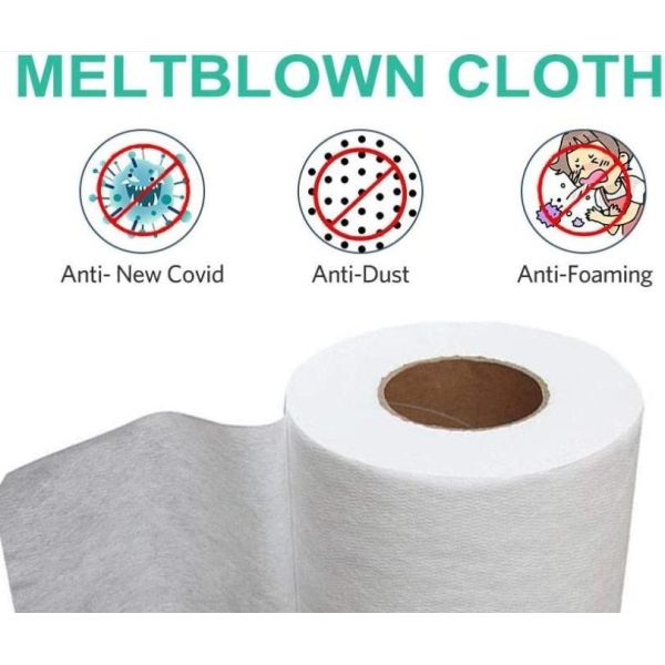 100% Pp Polypropylene Meltblown Cloth , Melt Blown Material Medical Grade
