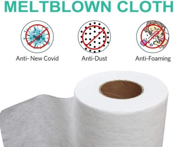 100% Pp Polypropylene Meltblown Cloth , Melt Blown Material Medical Grade