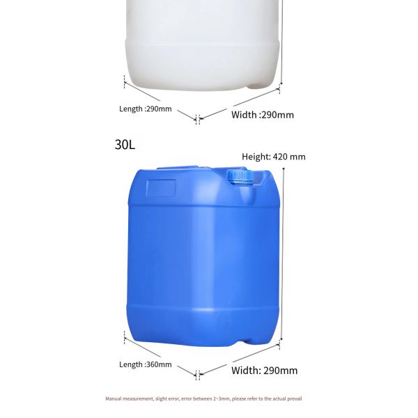 Shape Square 30L Plastic Drum Enclosed Empty Oil Drum Screw Cap