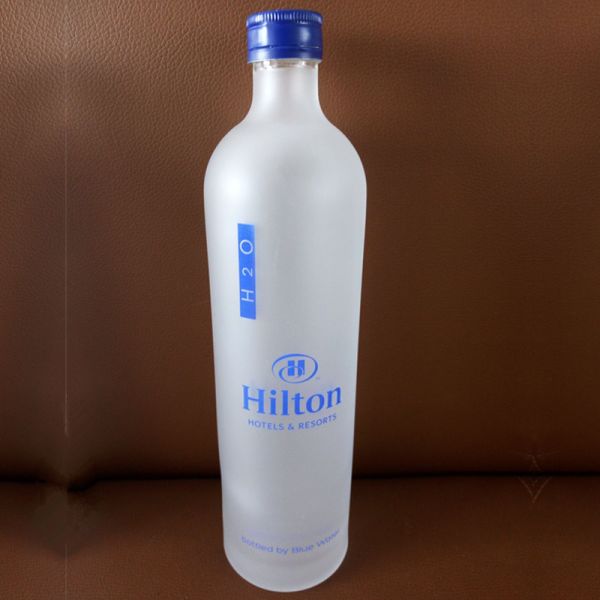 Free Sample Decal Surface Handling Glass Wine Bottles for Gin Vodka Whisky