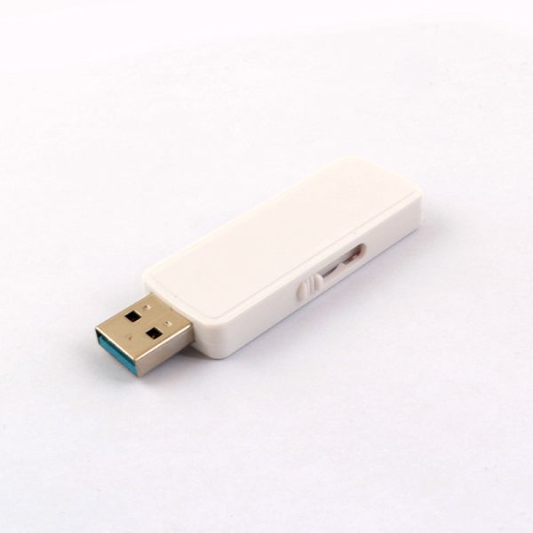 Recycled Black/White plastic usb memory Custom Memory Sizes 1G-1TB Operating Temp 0.C-60.C
