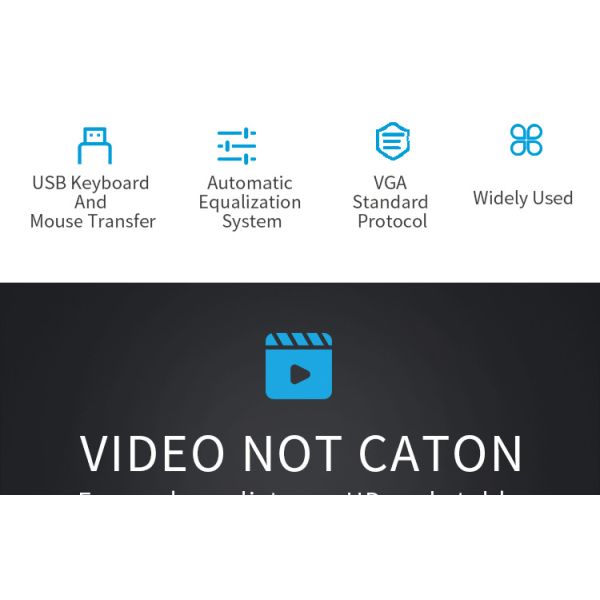 FTTN SQ-VGA01 VGA Fiber Optic Digital Video Terminal Long Distance Transmission Anti-Interference