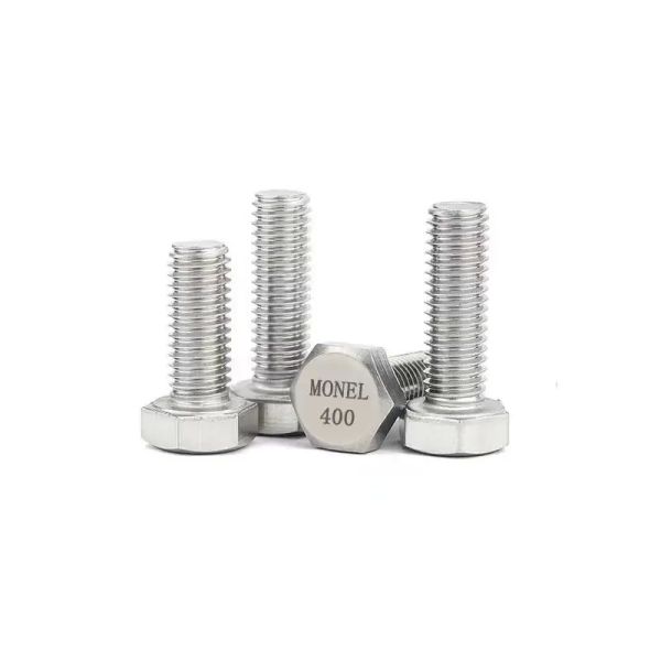 Nickel Alloy Hexagon Bolts DIN933 DIN931 DIN933 DIN931 M8 180MM Hex Head Bolt UNS N04400